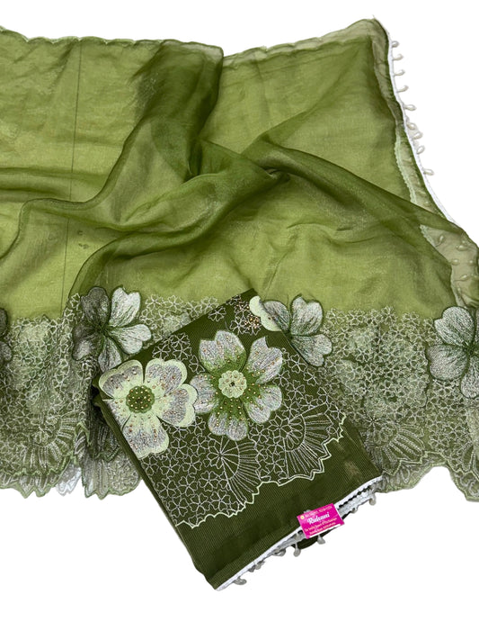 Silk Suit set with designer dupatta