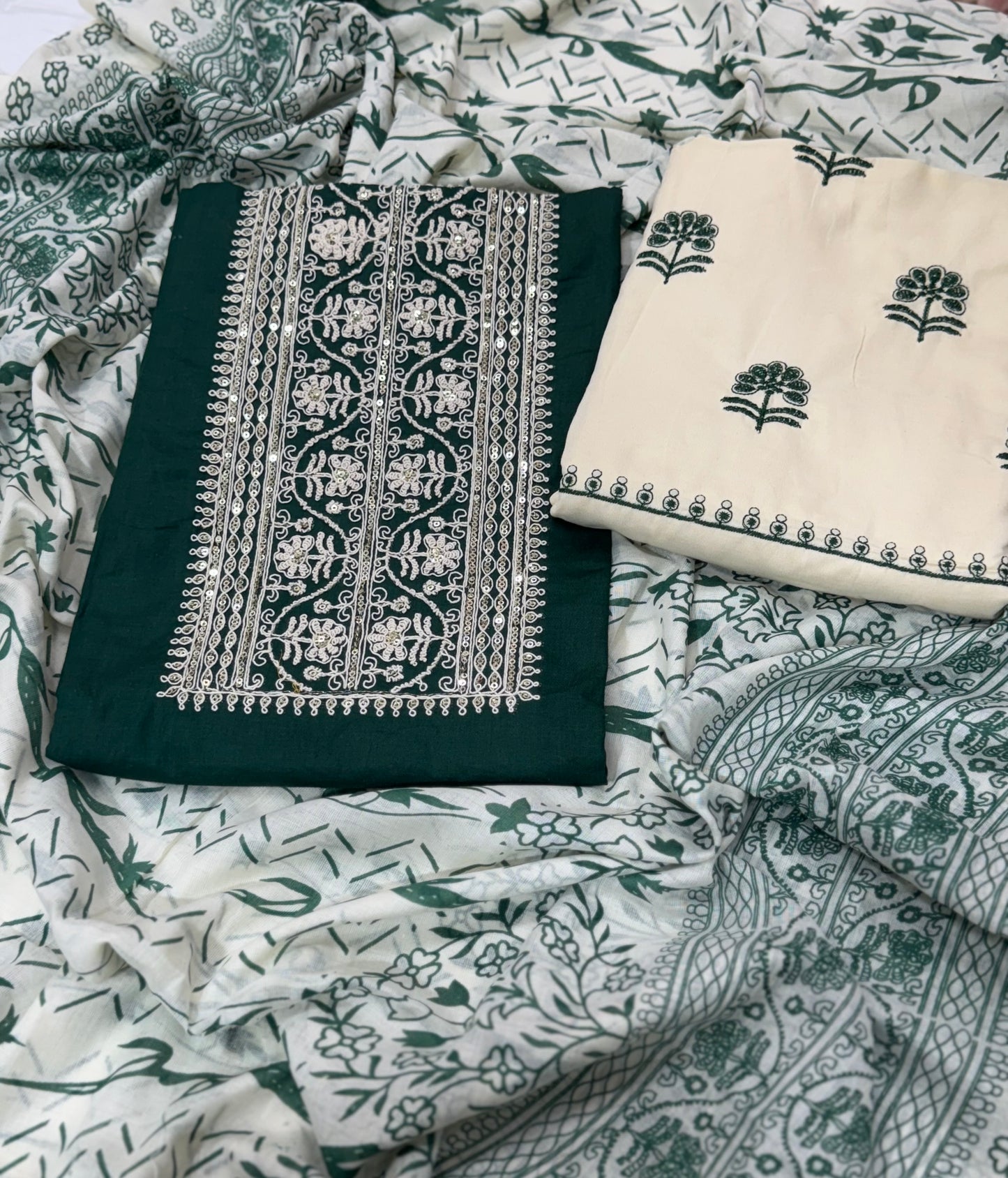 Cotton Mix with Handwork and Thread work