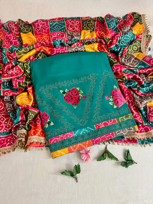 Banarsi Dupatta Suit