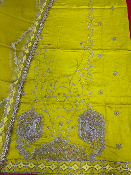 Cotton Handwork Yellow