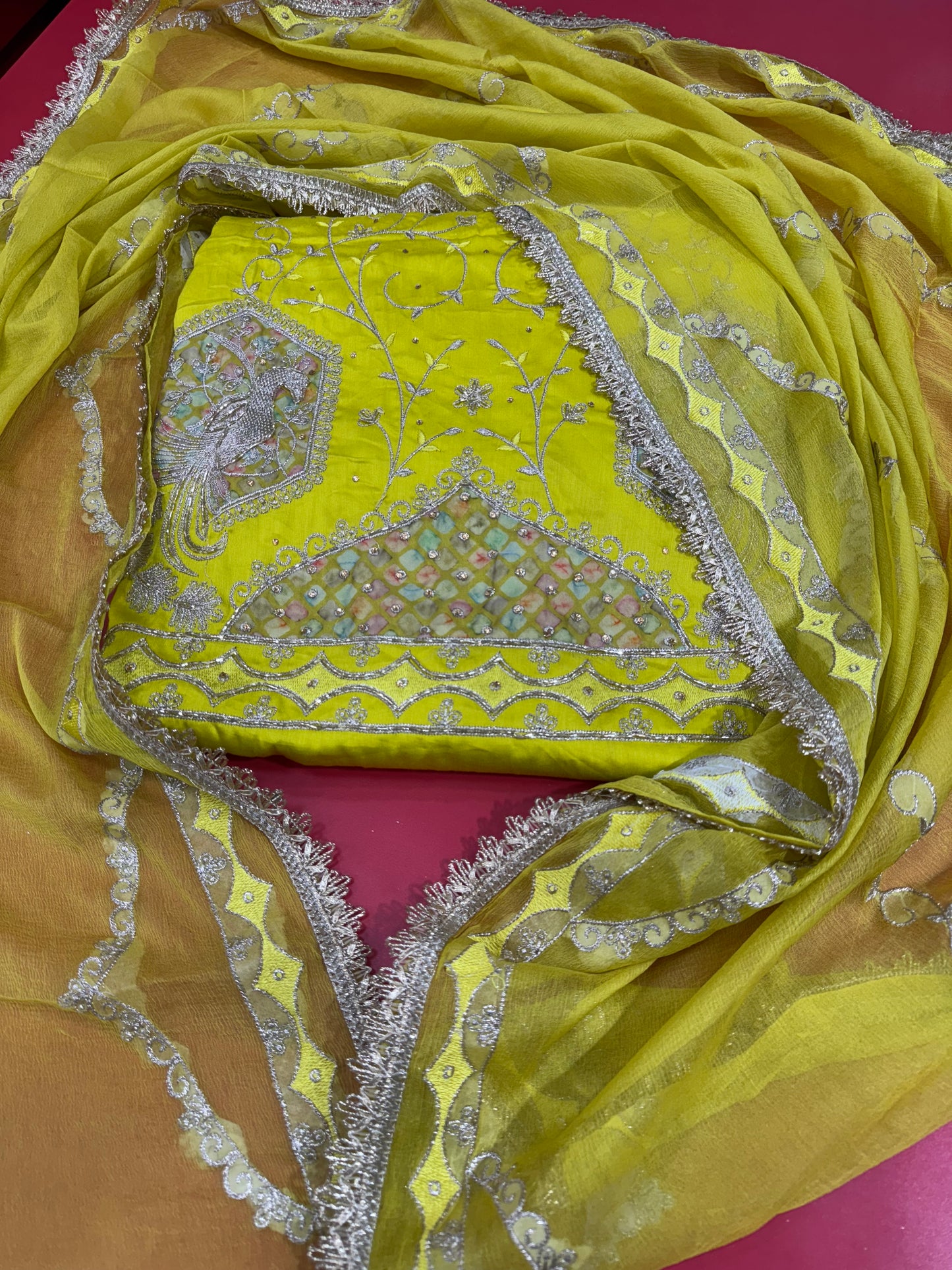 Cotton Handwork Yellow