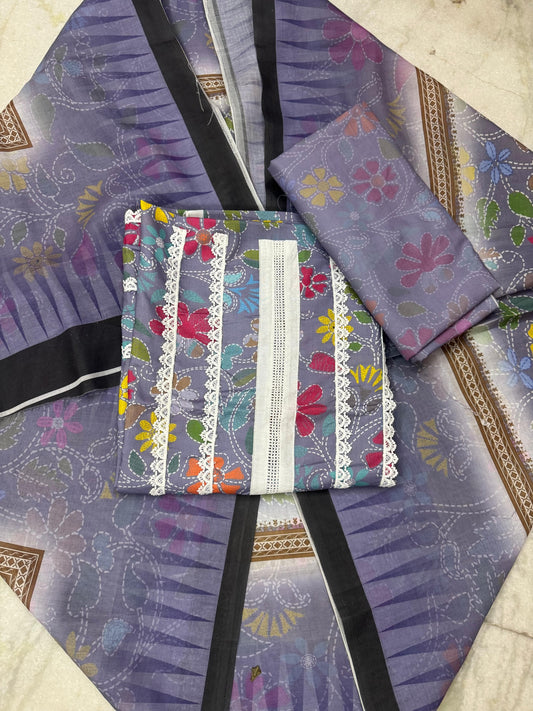 Cotton Fabric - Multicolor Floral Prints