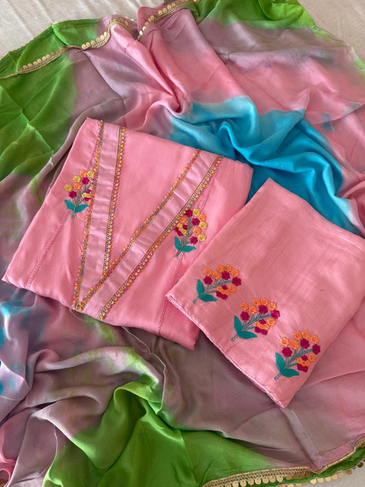 Handwork Pakistani Cotton Suit"- Pakistani style suit