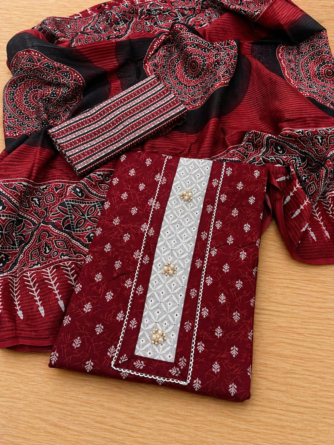 Printed Cotton Suit Set
