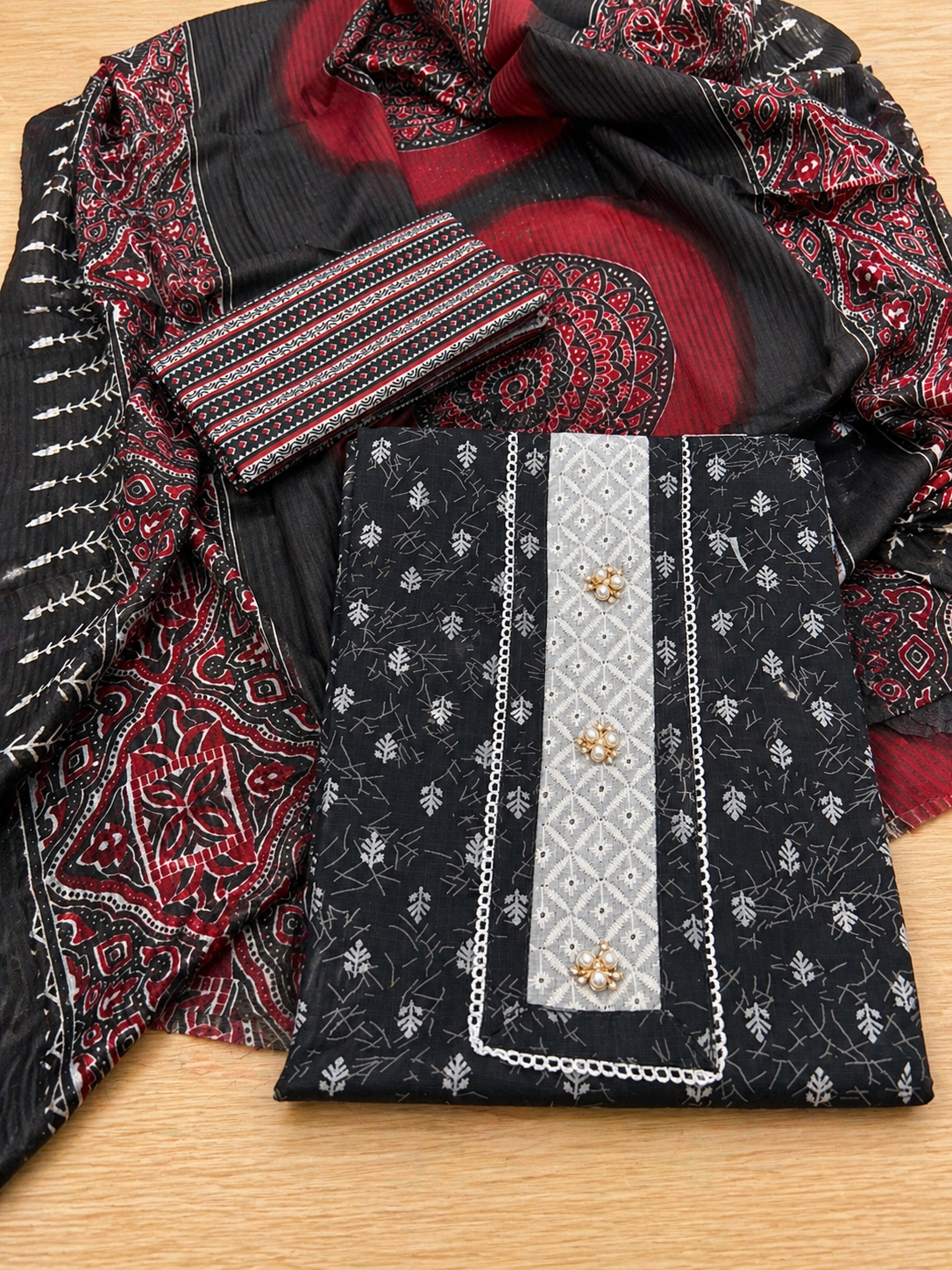 Printed Cotton Suit Set