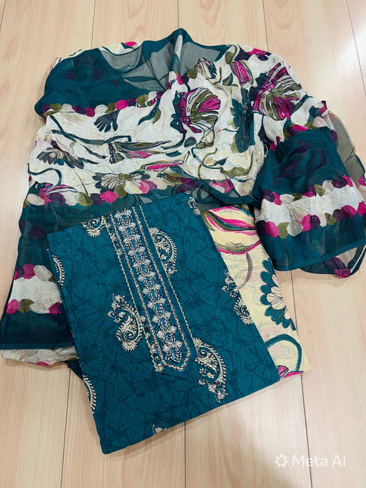 Cotton Handwork Suit