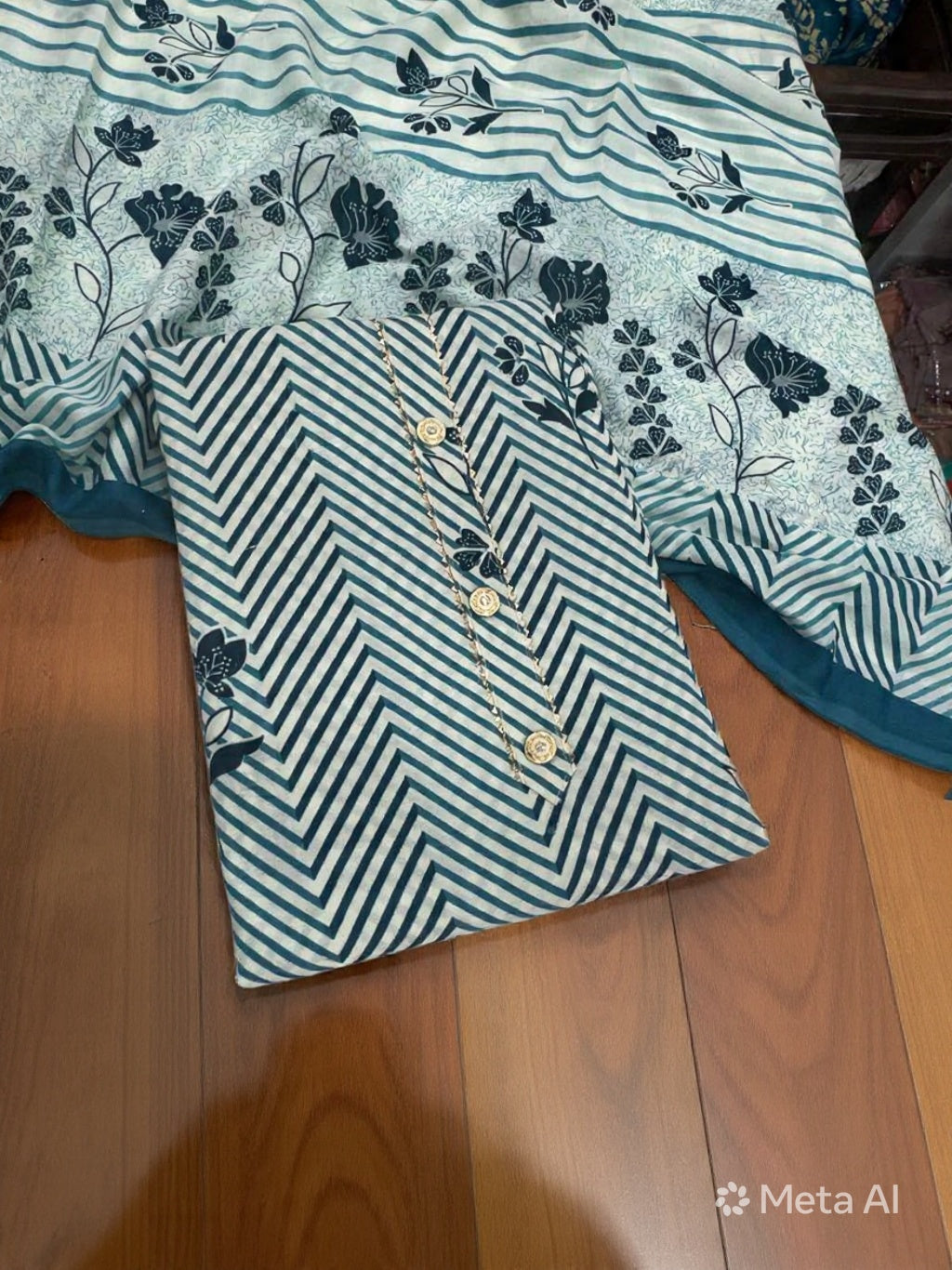 Cotton Zig Zag Print
