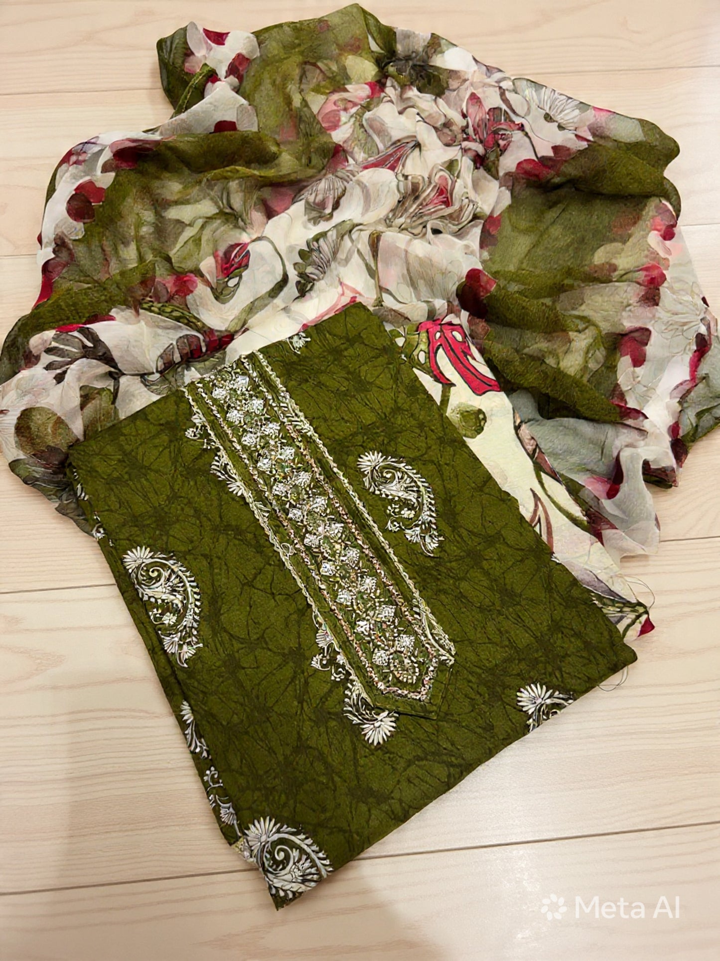 Cotton Handwork Suit