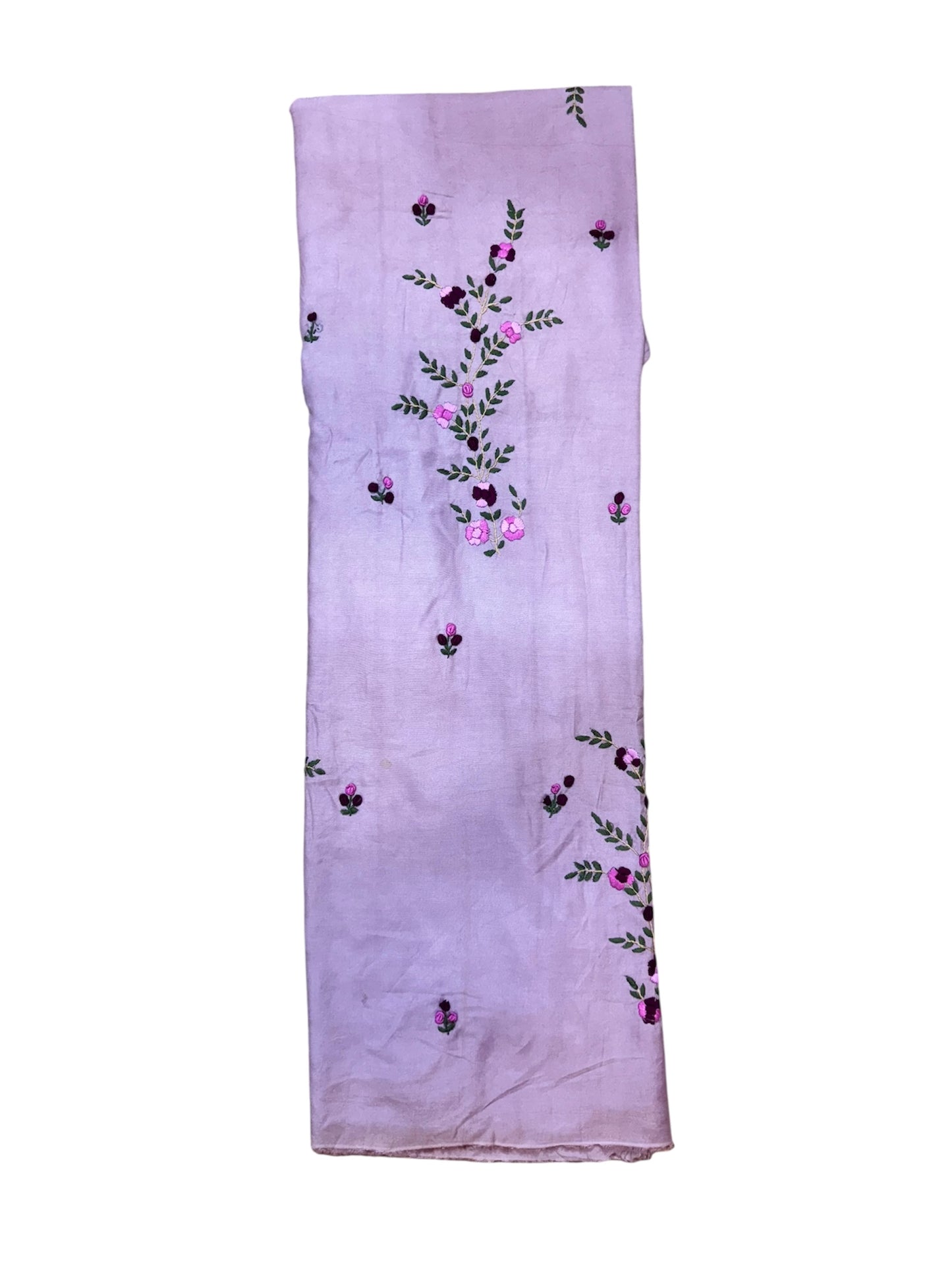 Purple Floral Branch Embroidered Kurti (2.5 Meter)