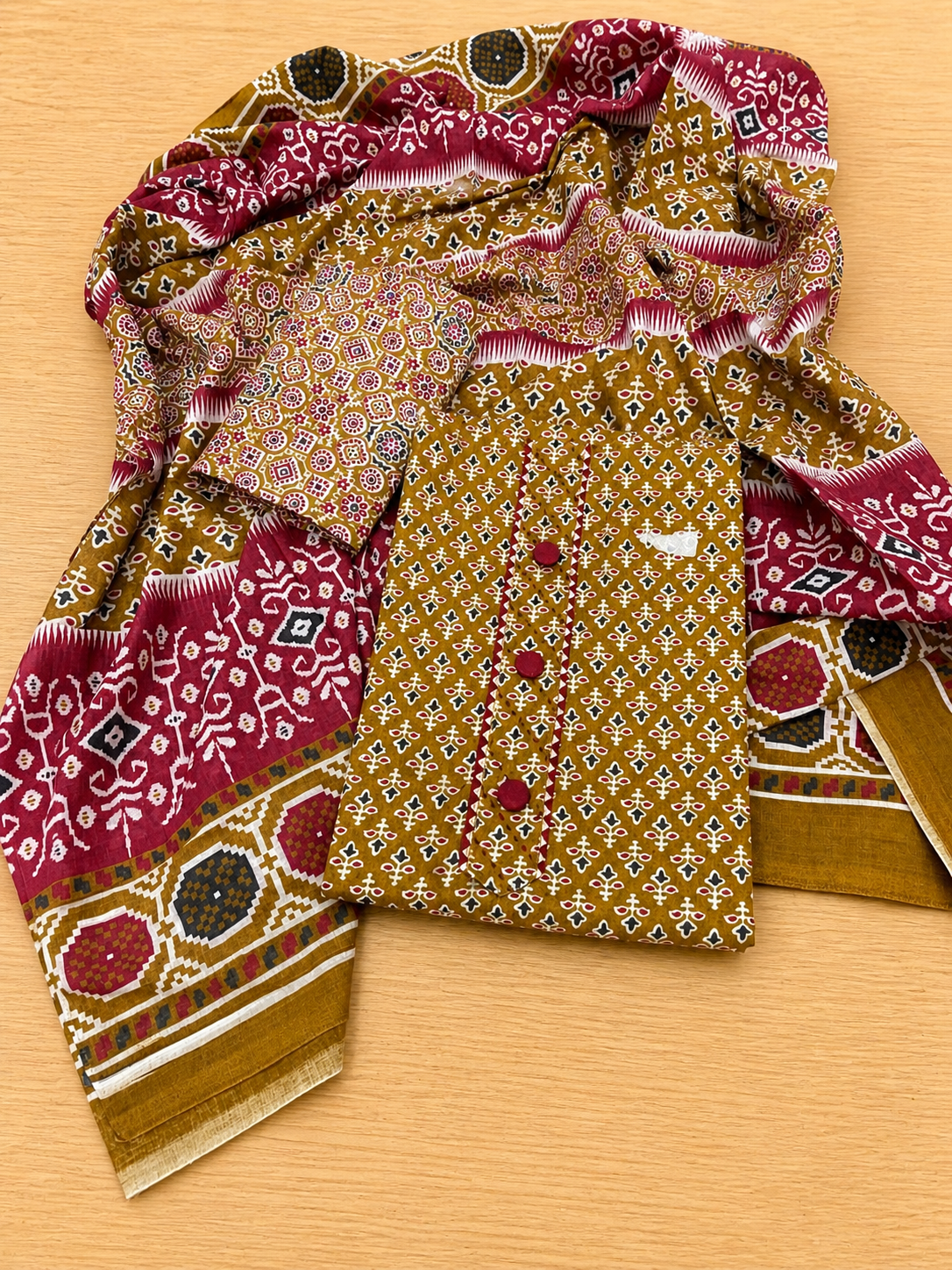 Earth Green Cotton Suit