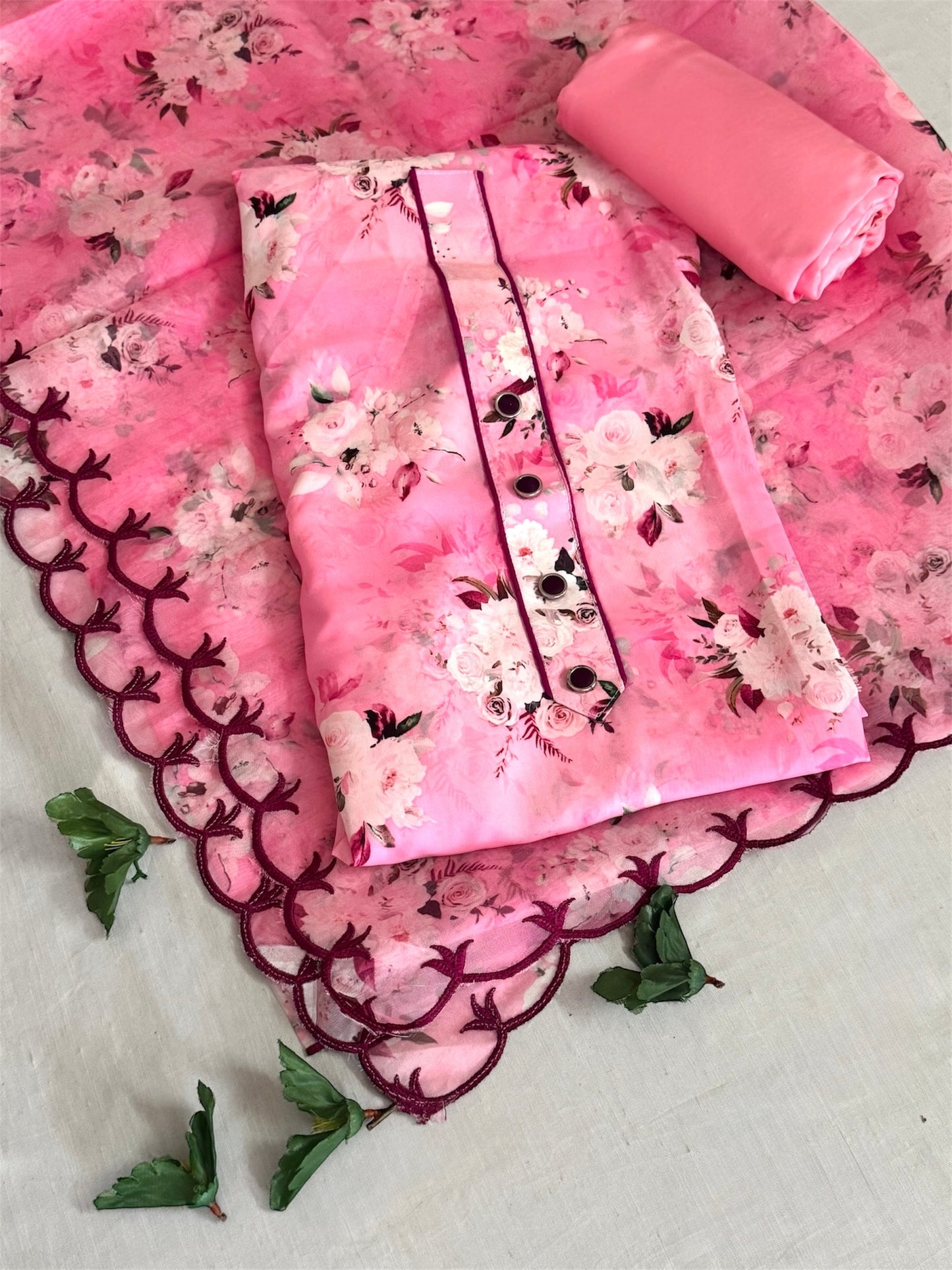 Shreya Organza Cutwork Suit Set