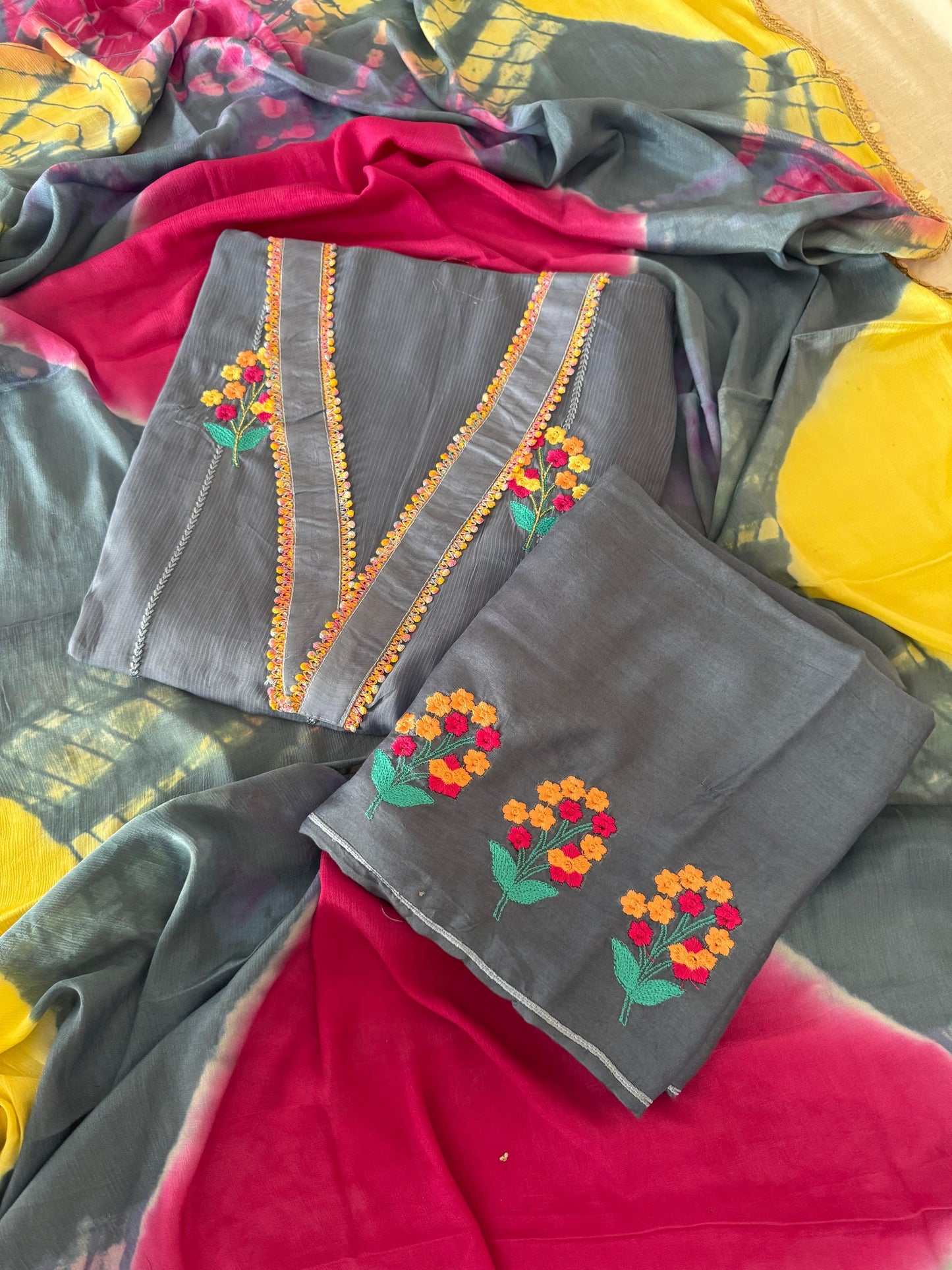 Handwork Pakistani Cotton Suit"- Pakistani style suit