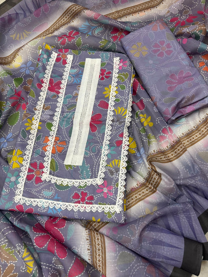 Cotton Fabric - Multicolor Floral Prints