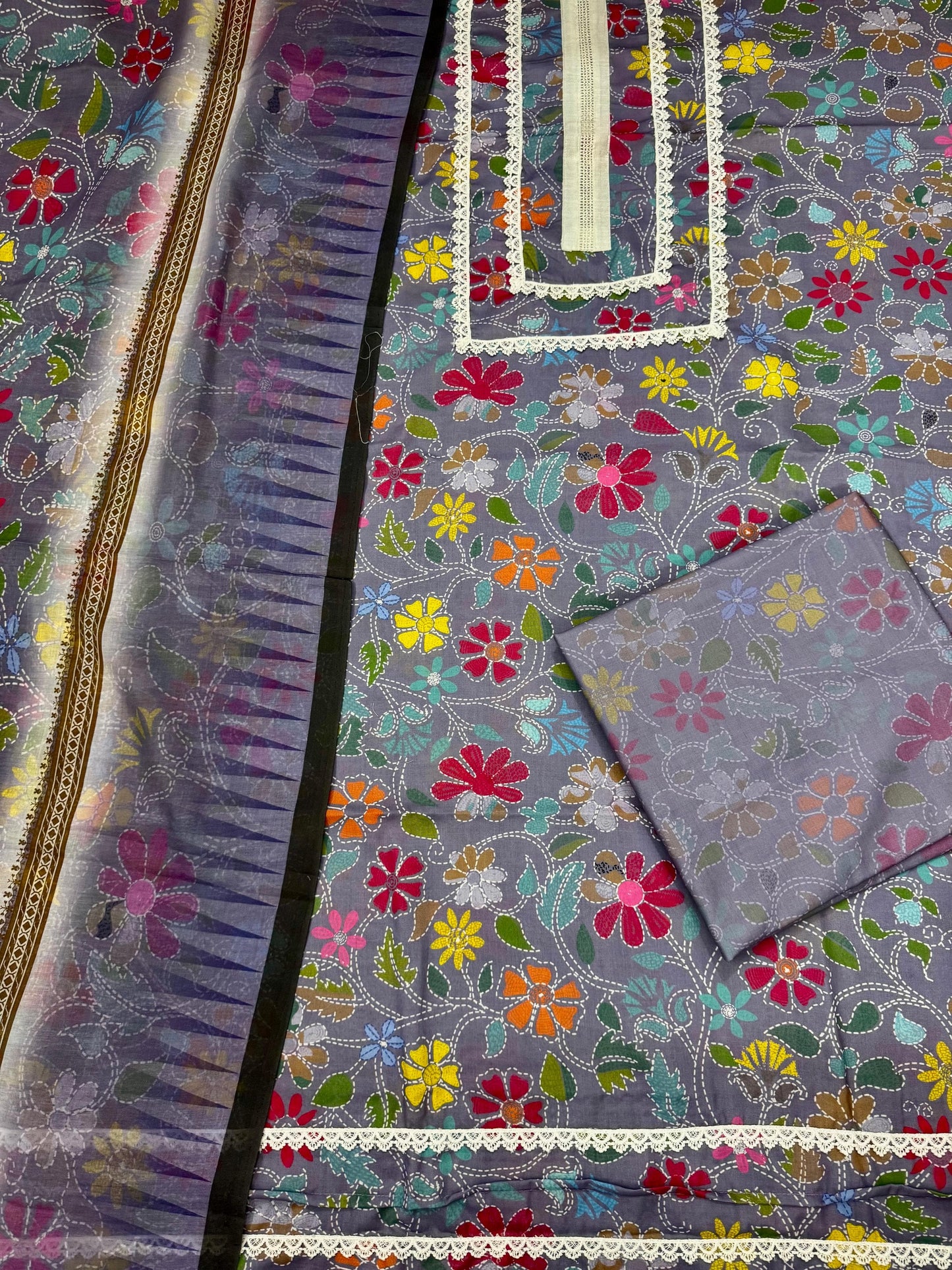 Cotton Fabric - Multicolor Floral Prints