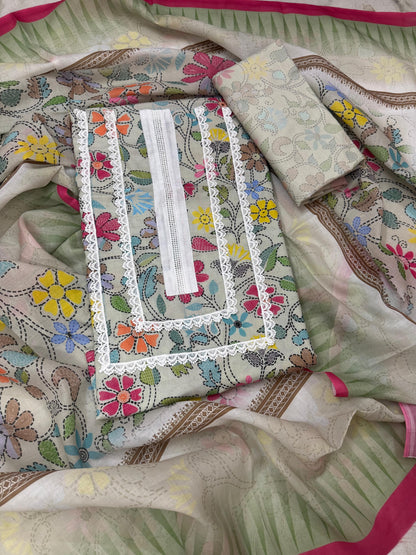 Cotton Fabric - Multicolor Floral Prints